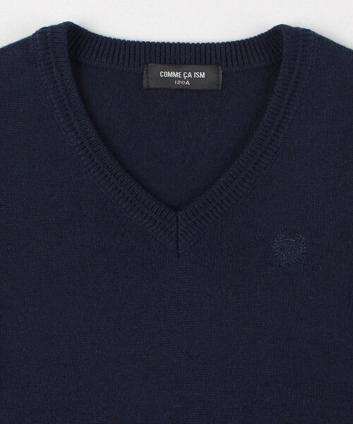 COMME CA ISM(コムサイズム)の「ベーシック ニット ベスト(100-130cm)(ベスト・キッズ・ネイビー/ブラック/グレー・100cm/120cm/130cm/110cm)」の7枚目の写真