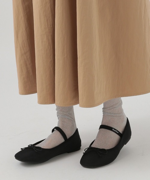 BAYFLOW（ベイフロー）の「フレフィットベルトバレエシューズ（バレエシューズ・レディース・ブラック/シルバー・LARGE/MEDIUM）」の10枚目の写真