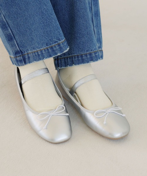 BAYFLOW（ベイフロー）の「フレフィットベルトバレエシューズ（バレエシューズ・レディース・ブラック/シルバー・LARGE/MEDIUM）」の12枚目の写真