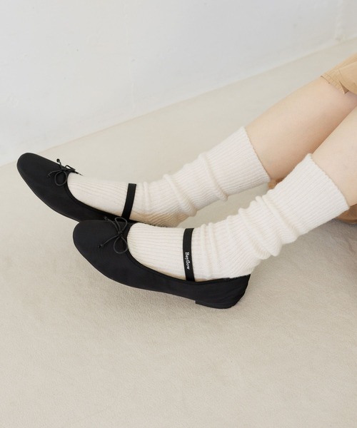 BAYFLOW（ベイフロー）の「フレフィットベルトバレエシューズ（バレエシューズ・レディース・ブラック/シルバー・LARGE/MEDIUM）」の11枚目の写真