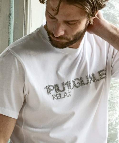 【1PIU1UGUALE3 RELAX】スパークリング ロゴ 半袖 Tシャツ 1PIU1UGUALE3 RELAX スパークリングロゴロングTシャツ | ウノ
