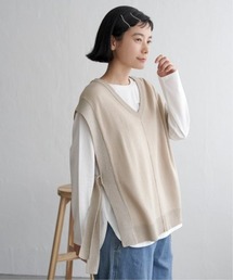 LBC | 2WAY配色リボンベスト(ニット/セーター)