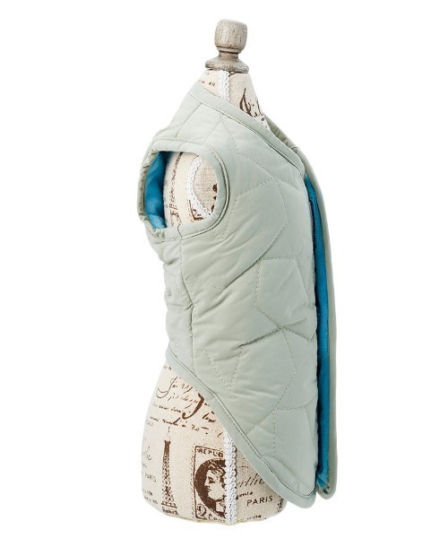 EDWIN（エドウィン）の「EDWIN/星柄キルティングリバースブルベスト（ペットウェア・レディース・ピンク/カーキ・XS/S/M/L/2L/3L）」の5枚目の写真