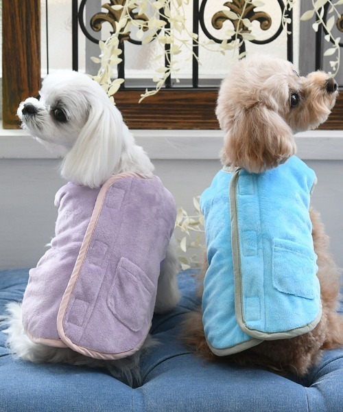 EDWIN（エドウィン）の「EDWIN/星柄キルティングリバースブルベスト（ペットウェア・レディース・ピンク/カーキ・XS/S/M/L/2L/3L）」の14枚目の写真