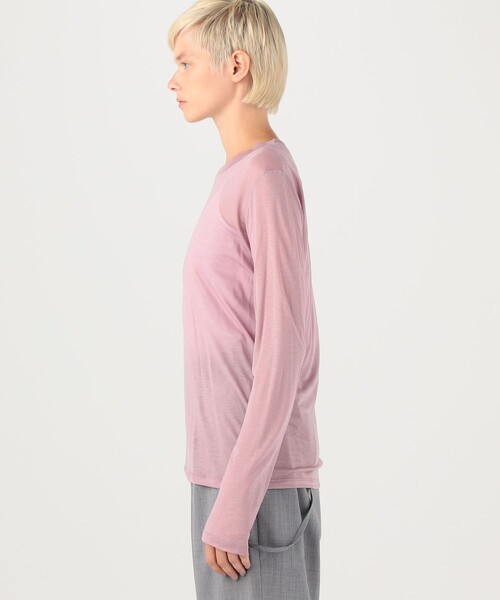 BASERANGE（ベースレンジ）の「BASE RANGE ロングスリーブカットソー（Tシャツ/カットソー・レディース・ライトパープル・S）」の3枚目の写真