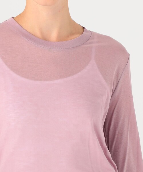 BASERANGE（ベースレンジ）の「BASE RANGE ロングスリーブカットソー（Tシャツ/カットソー・レディース・ライトパープル・S）」の5枚目の写真