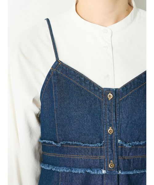 CRAFT STANDARD BOUTIQUE(クラフトスタンダードブティック)の「デニム2WAYキャミビスチェ(ベスト・レディース・インディゴブルー/ナチュラル/ブラック・FREE)」の11枚目の写真