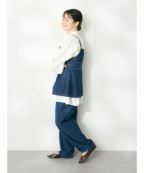CRAFT STANDARD BOUTIQUE(クラフトスタンダードブティック)の「デニム2WAYキャミビスチェ(ベスト・レディース・インディゴブルー/ナチュラル/ブラック・FREE)」の16枚目の写真
