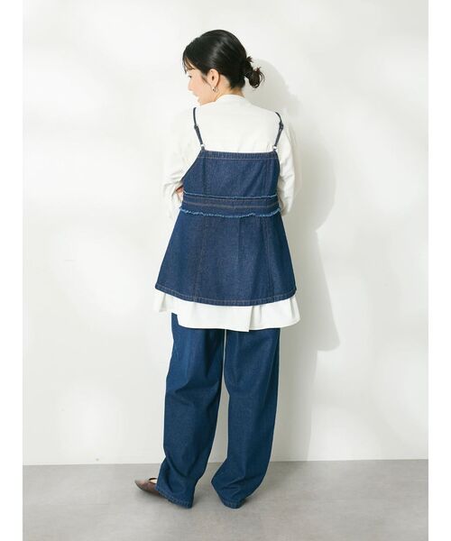 CRAFT STANDARD BOUTIQUE(クラフトスタンダードブティック)の「デニム2WAYキャミビスチェ(ベスト・レディース・インディゴブルー/ナチュラル/ブラック・FREE)」の17枚目の写真
