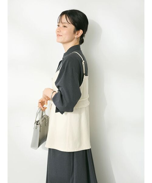 CRAFT STANDARD BOUTIQUE(クラフトスタンダードブティック)の「デニム2WAYキャミビスチェ(ベスト・レディース・インディゴブルー/ナチュラル/ブラック・FREE)」の19枚目の写真