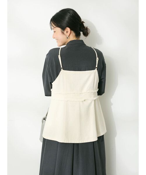 CRAFT STANDARD BOUTIQUE(クラフトスタンダードブティック)の「デニム2WAYキャミビスチェ(ベスト・レディース・インディゴブルー/ナチュラル/ブラック・FREE)」の20枚目の写真