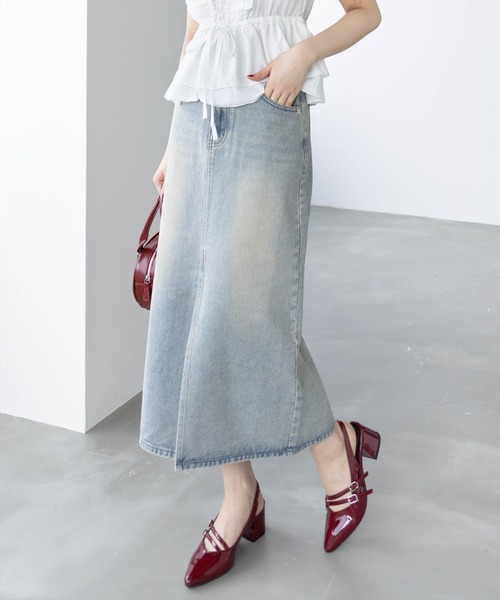 Phillip Lim ライトブルー ジーンズスカート サイズ0 Phillip Lim ライトブルー ジーンズスカート サイズ0 小さい