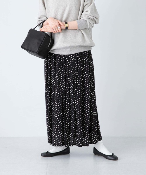 かぐれ(カグレ)の「ドットギャザースカート(スカート・レディース・ブラック・FREE)」の6枚目の写真