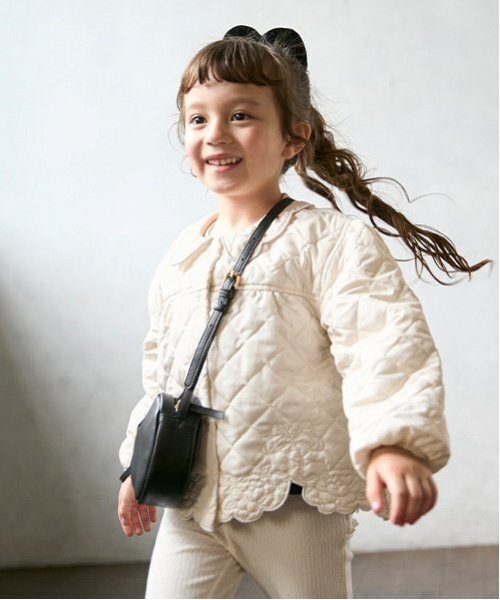 セール】【リンク】キルト刺しゅうジャケット(キッズ)（ナイロン