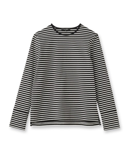 UNTITLED（アンタイトル）の「◆【コットン100】ロングスリーブTシャツ（Tシャツ/カットソー・レディース・オフホワイト/ブラック系2/ブラック・00/02/04/44/48/50）」の13枚目の写真