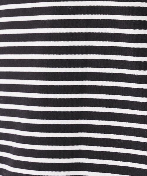 UNTITLED（アンタイトル）の「◆【コットン100】ロングスリーブTシャツ（Tシャツ/カットソー・レディース・オフホワイト/ブラック系2/ブラック・00/02/04/44/48/50）」の6枚目の写真