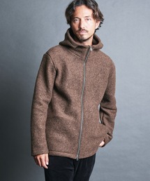 Magine | SHETLAND WOOL SLIVER KNIT STAND ZIP PARKA :シェトランドウール スライバーニット スタンドジップ パーカ(パーカー)