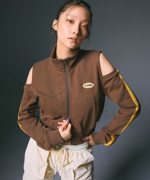 X-girl | OFF THE SHOULDER TRACK JACKET(スウェット)