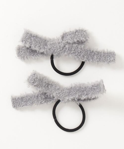 RUBY AND YOU（ルビーアンドユー）の「［select］ニット リボンヘアゴム 2個セット（ヘアゴム・レディース・ブラウン/ベージュ/グレー/ブラック・FREE）」の10枚目の写真