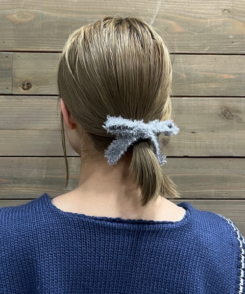 RUBY AND YOU（ルビーアンドユー）の「［select］ニット リボンヘアゴム 2個セット（ヘアゴム・レディース・ブラウン/ベージュ/グレー/ブラック・FREE）」の13枚目の写真