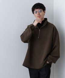ポンチハーフジッププルオーバー