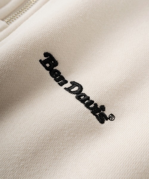 【BEN DAVIS/ベンデイビス】ワンポイントキモウフーディー ヘビーウェイトスウェット ワンポイント刺繍 裏起毛 プルオーバーパーカー