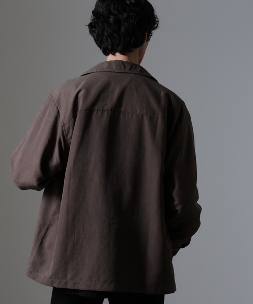 セール】スウェードライクオープンカラーシャツ（シャツ/ブラウス