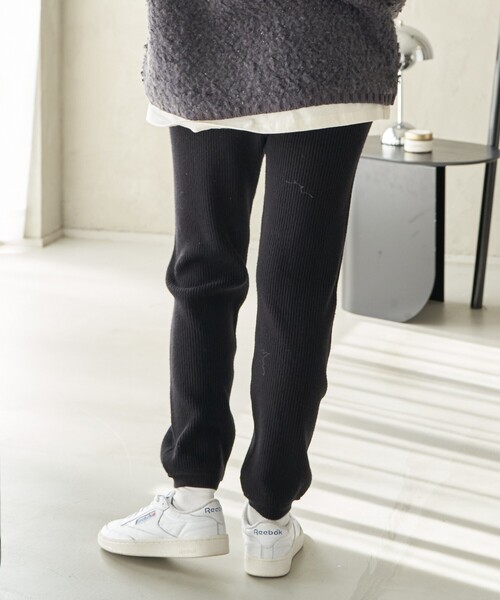 FREAK'S STORE(フリークスストア)の「リブ ニットジョガーパンツ(その他パンツ・レディース・ライトグレー/ブラック/オフホワイト・フリ-)」の6枚目の写真
