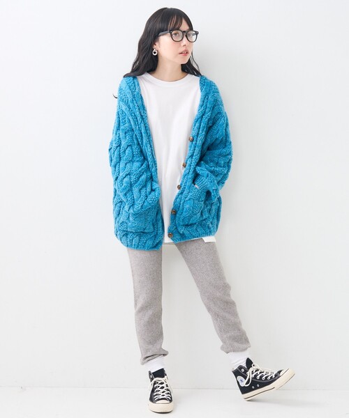 FREAK'S STORE(フリークスストア)の「リブ ニットジョガーパンツ(その他パンツ・レディース・ライトグレー/ブラック/オフホワイト・フリ-)」の17枚目の写真