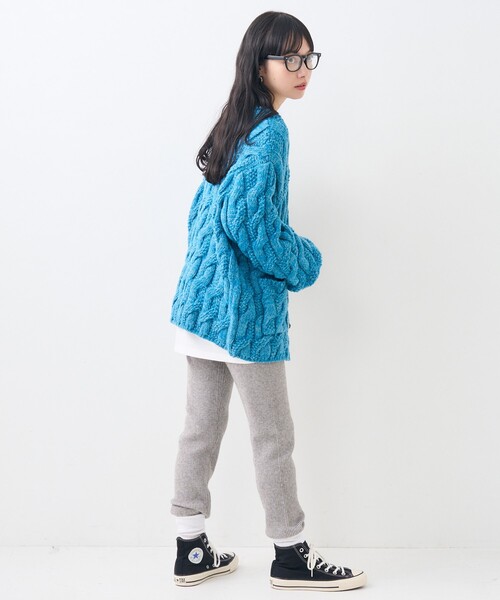 FREAK'S STORE(フリークスストア)の「リブ ニットジョガーパンツ(その他パンツ・レディース・ライトグレー/ブラック/オフホワイト・フリ-)」の18枚目の写真