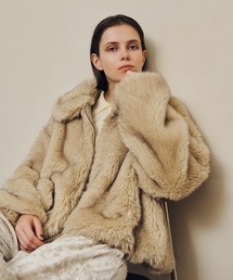 美品　エミ emmi 　ヘリンボンリバーコート emmi（エミ）の「【emmi atelier】ウールへリンボンリバーコート