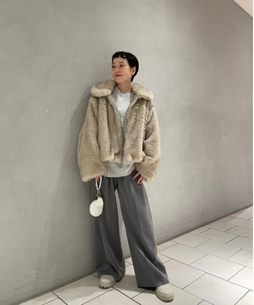 emmi atelier　センタージップエコファーコート emmi（エミ）の「センタージップエコファーコート（その他