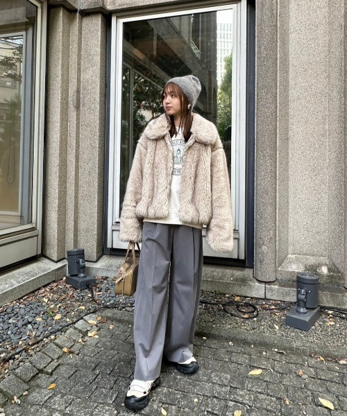 emmi atelier　センタージップエコファーコート emmi（エミ）の「センタージップエコファーコート（その他