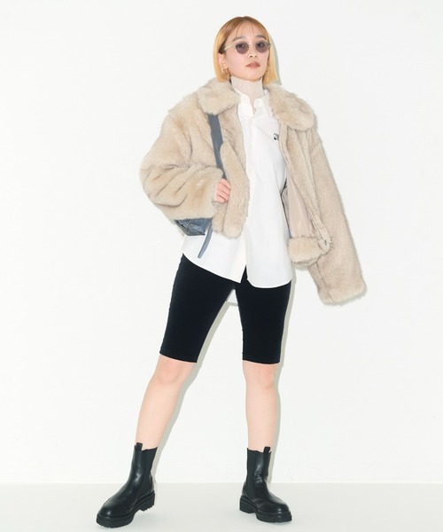 emmi atelier　センタージップエコファーコート emmi（エミ）の「センタージップエコファーコート（その他