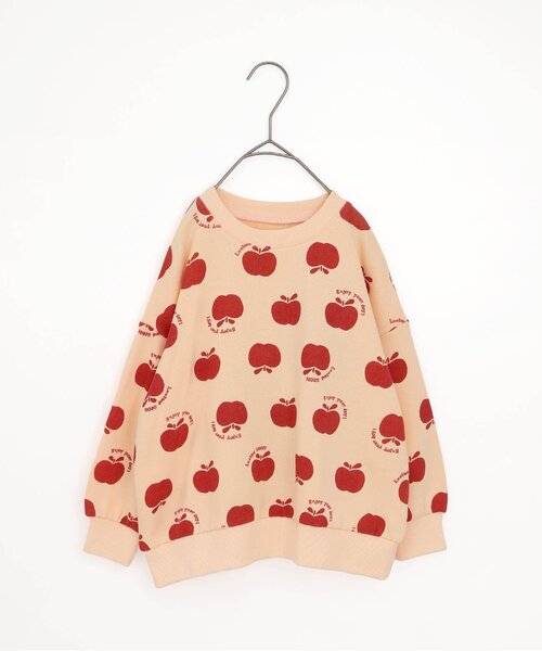 p.premier（ピードットプルミエ）の「イロチ買いしたい総柄トレーナー（スウェット・キッズ・ベージュ/イエロー/ベビーピンク/クリーム/グレー・80/90/100/110/120/130/140）」の5枚目の写真