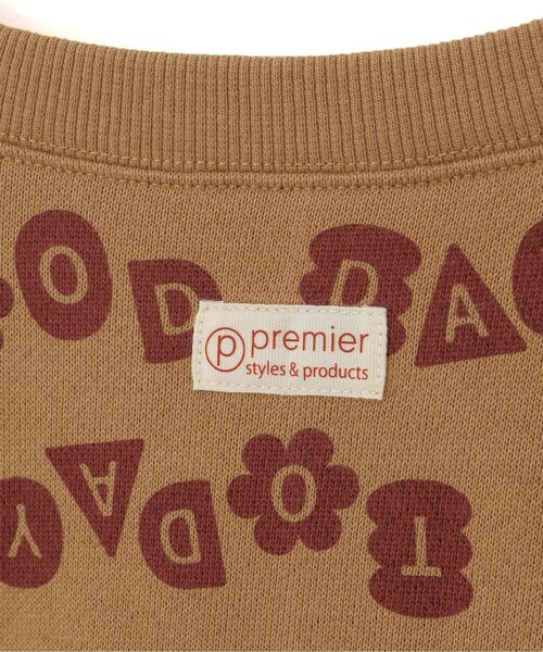 p.premier（ピードットプルミエ）の「イロチ買いしたい総柄トレーナー（スウェット・キッズ・ベージュ/イエロー/ベビーピンク/クリーム/グレー・80/90/100/110/120/130/140）」の8枚目の写真