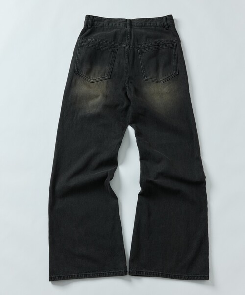 FREAK'S STORE(フリークスストア)の「限定展開 MR HEARTS/ミスターハーツ VINTAGE WASH FLARE DENIM(デニムパンツ・メンズ・ブラック/サックスブルー/ネイビー・SMALL/MEDIUM/LARGE)」の15枚目の写真