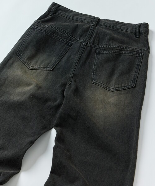 FREAK'S STORE(フリークスストア)の「限定展開 MR HEARTS/ミスターハーツ VINTAGE WASH FLARE DENIM(デニムパンツ・メンズ・ブラック/サックスブルー/ネイビー・SMALL/MEDIUM/LARGE)」の16枚目の写真