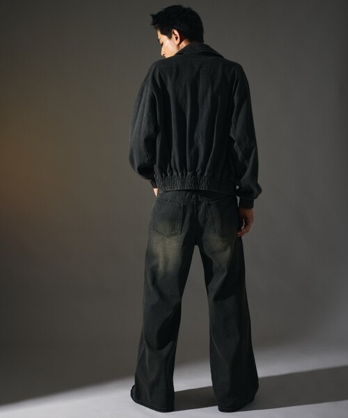 FREAK'S STORE(フリークスストア)の「限定展開 MR HEARTS/ミスターハーツ VINTAGE WASH FLARE DENIM(デニムパンツ・メンズ・ブラック/サックスブルー/ネイビー・SMALL/MEDIUM/LARGE)」の22枚目の写真