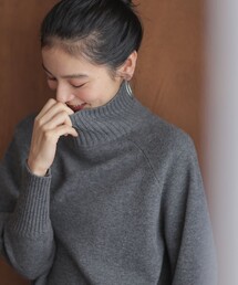 ウールカシミヤミックス ロールネックニット