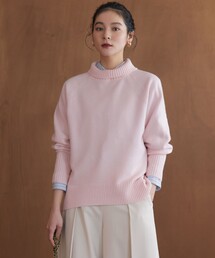 ウールカシミヤミックス ロールネックニット