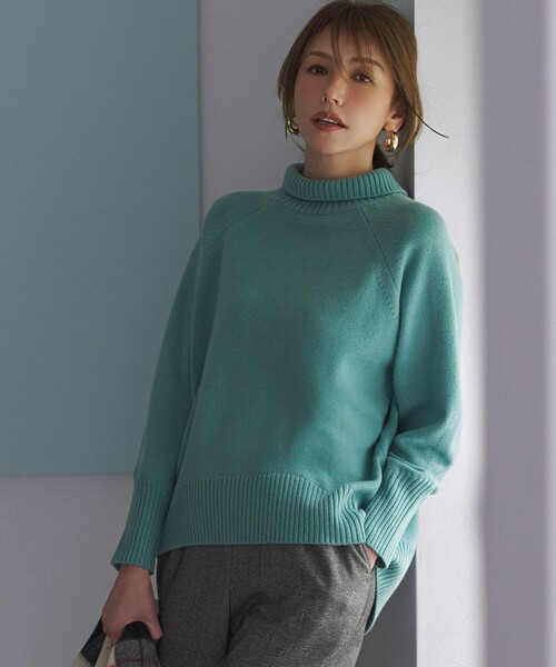 ウールカシミヤミックス ロールネックニット（ニット/セーター）｜組曲