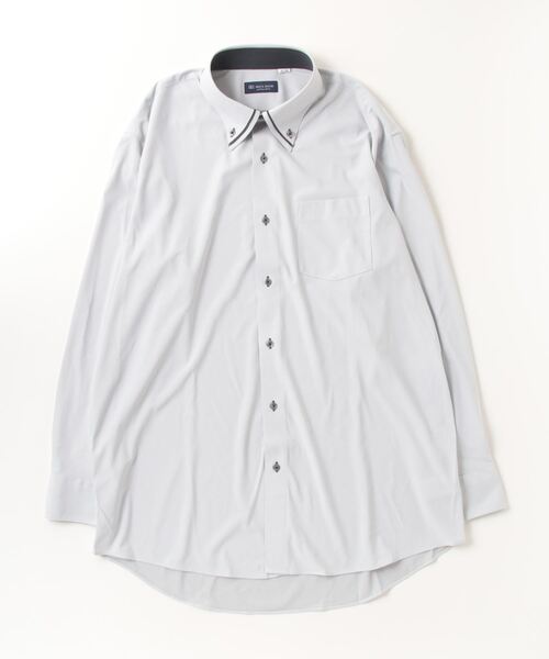 形態安定ノーアイロン ボタンダウン 長袖ニットビジネスワイシャツ（ビジネスシャツ）｜TOKYO SHIRTS（トウキョウシャツ）