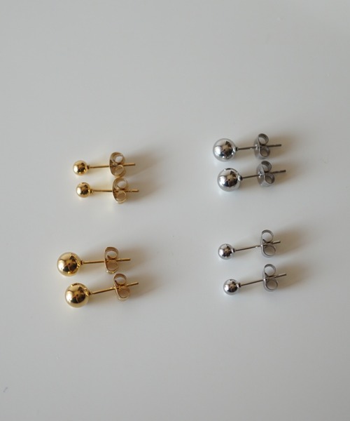CERCA(チェルカ)の「saran jewelry/シンプル アレルギー対応ピアス(ピアス(両耳用)・レディース・ゴールド/シルバー・#4/#6)」の3枚目の写真
