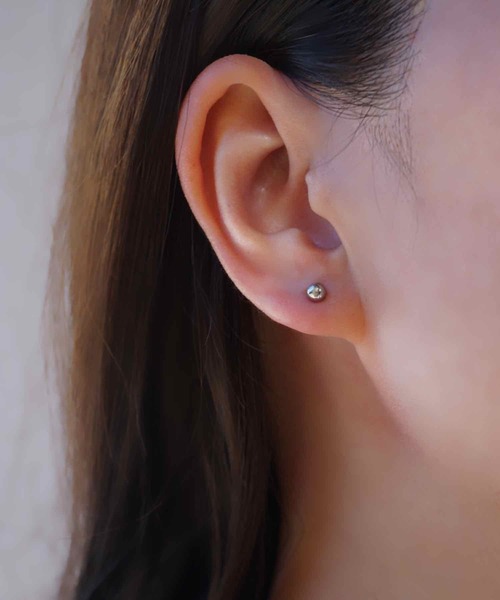 CERCA(チェルカ)の「saran jewelry/シンプル アレルギー対応ピアス(ピアス(両耳用)・レディース・ゴールド/シルバー・#4/#6)」の7枚目の写真