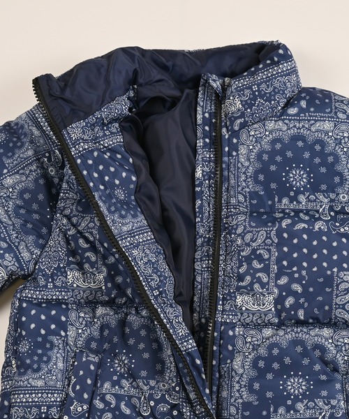 BIG FIELD（ビッグフィールド）の「総柄スタンドカラーブルゾン（ブルゾン・キッズ・ネイビー/パープル/ブラウン/ブラック・80/90/95/100/110/120/130/140/150）」の21枚目の写真