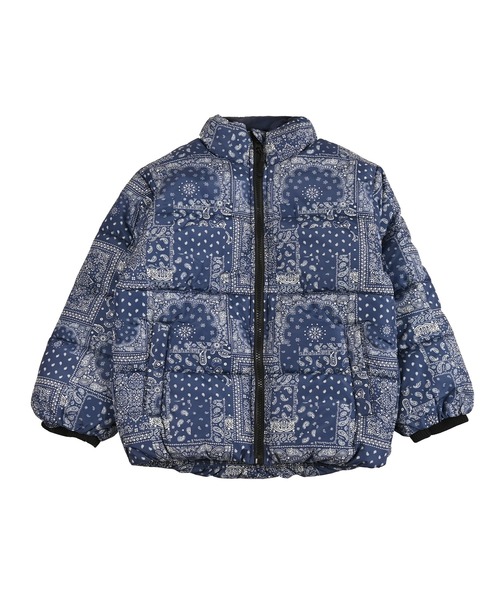 BIG FIELD（ビッグフィールド）の「総柄スタンドカラーブルゾン（ブルゾン・キッズ・ネイビー/パープル/ブラウン/ブラック・80/90/95/100/110/120/130/140/150）」の18枚目の写真