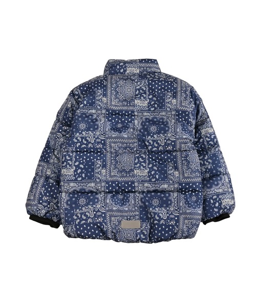 BIG FIELD（ビッグフィールド）の「総柄スタンドカラーブルゾン（ブルゾン・キッズ・ネイビー/パープル/ブラウン/ブラック・80/90/95/100/110/120/130/140/150）」の19枚目の写真