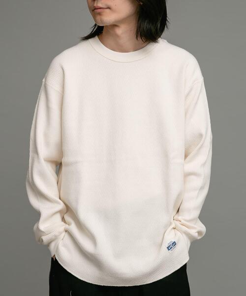 ARMY TWILL(アーミーツイル)の「ARMY TWILL Honeycomb Long-Sleeve T-shirts(Tシャツ/カットソー・メンズ・イエロー/ブルー/ホワイト系その他/チャコールグレー・MEDIUM/LARGE)」の2枚目の写真