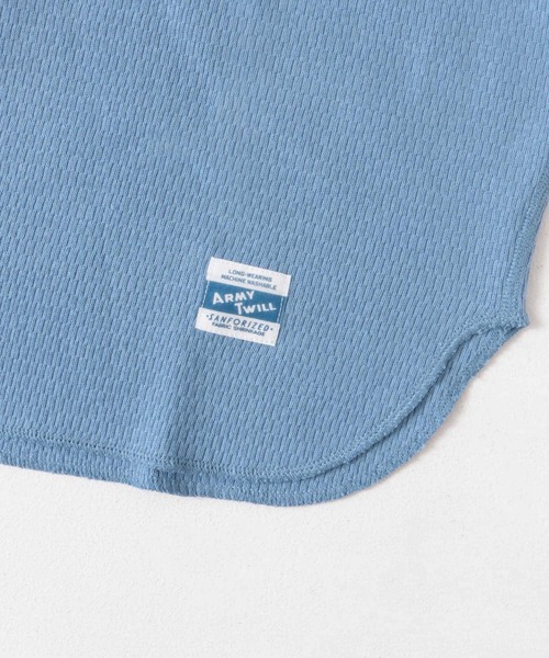 ARMY TWILL(アーミーツイル)の「ARMY TWILL Honeycomb Long-Sleeve T-shirts(Tシャツ/カットソー・メンズ・イエロー/ブルー/ホワイト系その他/チャコールグレー・MEDIUM/LARGE)」の16枚目の写真